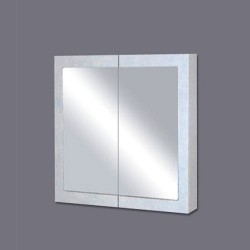 White Poly Frame Shaving Cabinet 6075