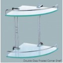 Double Corner Glass Shelf