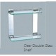 Clear Double Glass Shelf