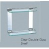 Clear Double Glass Shelf