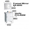 Powder Room Vanity 450mm