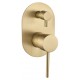 Ideal Wall Mixer With Diverter (Brushed Gold)