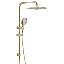 Ideal Shower System With Rail (Brushed Gold)