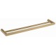 Sleek Double Towel Rail (Brushed Gold)