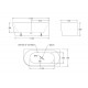 Milan Corner Bathtub 1700MM