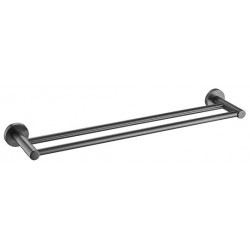 Ideal Double Towel Rail (Brushed Gun Metal)