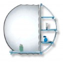 Round Mirror with Shelf 