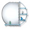 Round Mirror with Shelf 
