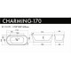 CHarming-1700mm Free Standing Bath