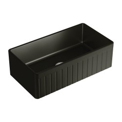 Benson Single Butler Sink, Large, Matte Black