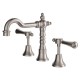 Lillian Lever Basin Set, Brushed Nickel