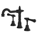 Lillian Lever Basin Set, Matte Black