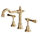 Lillian Lever Basin Set, Urban Brass