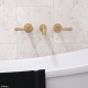 Lillian Lever Basin/Bath Wall Set, Urban Brass