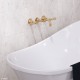 Lillian Lever Basin/Bath Wall Set, Urban Brass