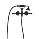 Lillian Lever Exposed Bath Tap Set with Hand Shower, Matte Black