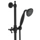 Lillian Rail Shower, Matte Black