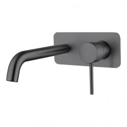 Ideal Wall Mixer With Outlet (Brushed Gun Metal)