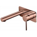 Ideal Wall Mixer With Outlet (Rose Gold)