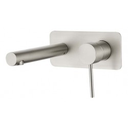 Ideal Wall Mixer With Outlet (Brushed Nickel)