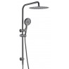 Ideal Shower System With Rail (Brushed Gun Metal)