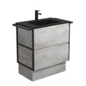 Montana Amato 750 Industrial Vanity, Twin Towel Rails And Kick