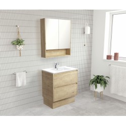 Joli Amato 750 Scandi Oak Vanity On Kick