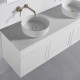 Paris Series White Wall Hung VanitySet With Stone Top