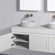 Paris Series White Wall Hung VanitySet With Stone Top