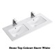 Paris Series White Wall Hung Vanity Set With StoneTop& Undermount Basin