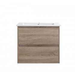 Mina Collection Timber Colour Wall Hung Vanity Only