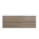 Mina Collection Timber Colour Wall Hung Vanity Only