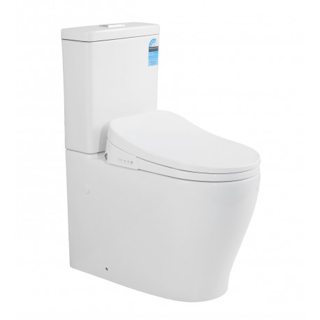 Zues Rimless Tornado Toilet Suite with Smart Seat