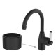 Eleanor 30mm Base Riser for Basin Mixers, Matte Black