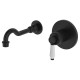 Eleanor Wall Basin/Bath Mixer Set, Matte Black / Ceramic