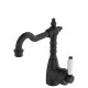 Eleanor Shepherds Crook Basin Mixer, Matte Black / Ceramic