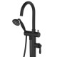 Eleanor Floor Mixer & Shower, Matte Black / Matte Black