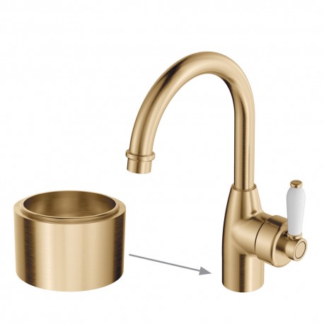 Eleanor 30mm Base Riser for Basin Mixers, Urban Brass