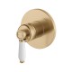 Eleanor Wall Mixer, Urban Brass / Ceramic