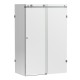 Frameless Sliding Shower Screen Return Panel Side