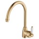 Eleanor Gooseneck Sink Mixer, Matte Black /Chrome/Urban Brass/Brushed Nickel