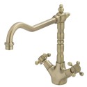 Lillian Shepherds Crook Sink Mixer, Matte Black/Chrome/Urban Brass/Brushed Nickel/Champagne