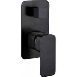 Elegant Wall Mixer With Diverter (Black)