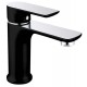 Sleek Basin Mixer (Black / Chrome)