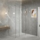 Gem Series Configuration B Frameless Pivot Shower Screens Front Only