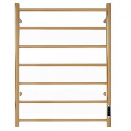 Brushed Gold Heated Towel Rail With Timer 800mm(H)*630mm(W)