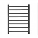  Matte Black Heated Towel Rail With Timer700mm(H)*600mm(W)