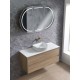 Mina Collection Grey Concrete Colour Wall Hung Vanity Only