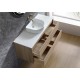 Mina Collection Grey Concrete Colour Wall Hung Vanity Only