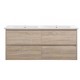 Mina Collection Natural Timber  Colour Wall Hung Vanity Set With Stone Top&Undermount Basin